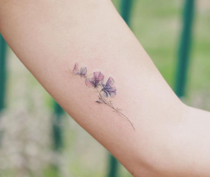 Sweet Pea Wrist Tattoos That You Ll Fall In Love With