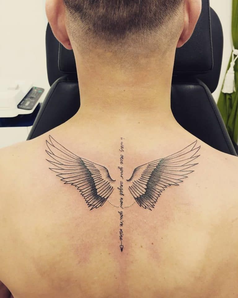 Sword And Angel Wings Tattoo Viktkarusellen