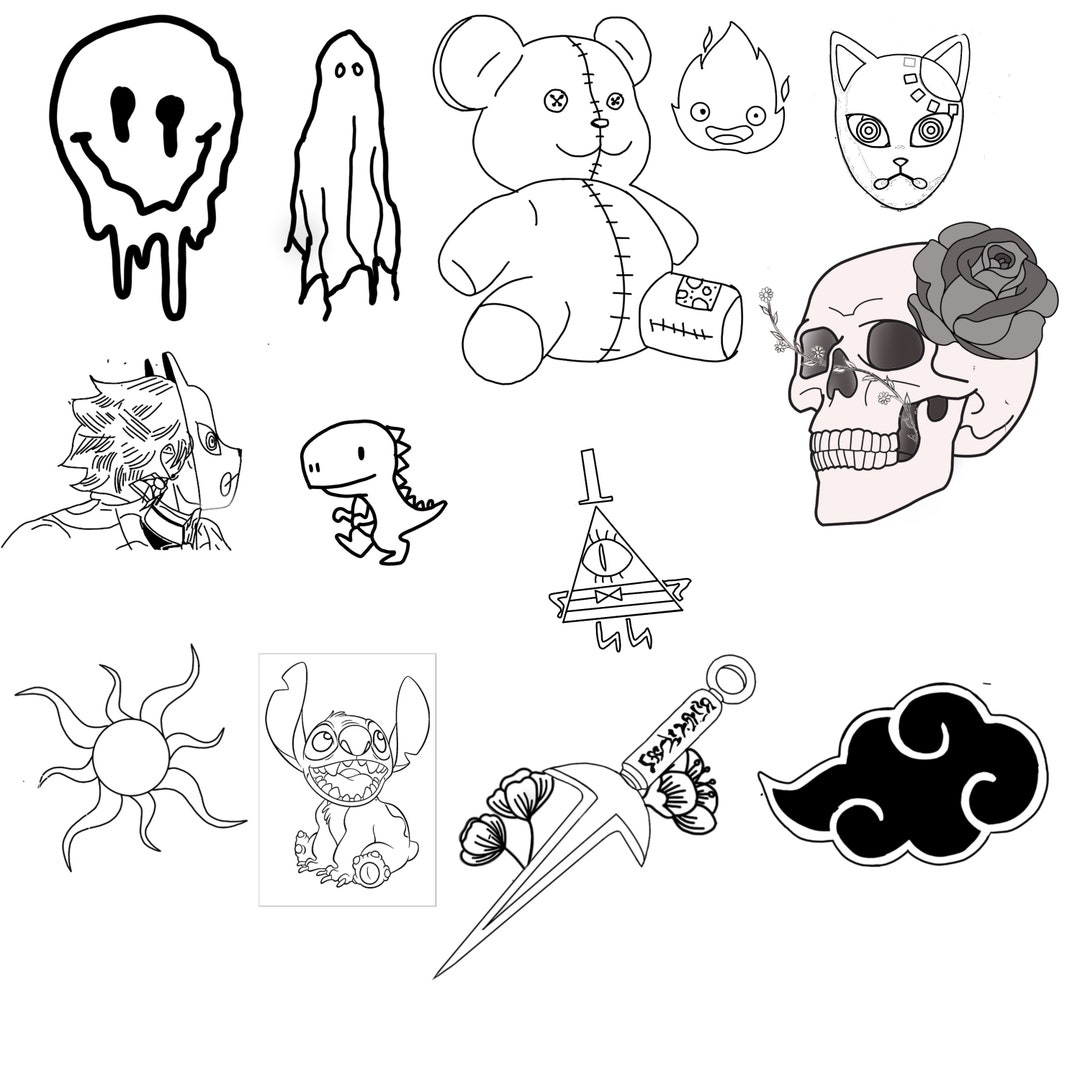 Tattoo Flash Sheet By Jonathan Haggard On Dribbble