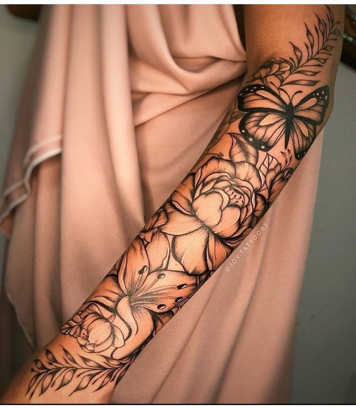 Tattoo Ideas In 2023 Floral Tattoo Sleeve Sleeve Tattoos For Women Feminine Tattoo Sleeves