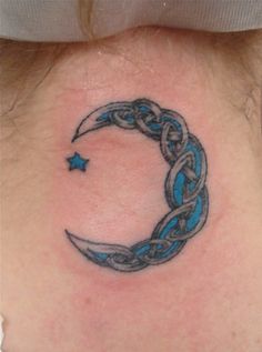 Tattoo Of Moons Foot Celtic