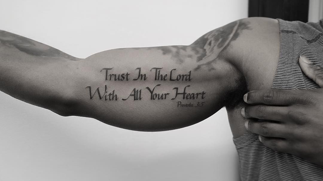 Tattoo Quotes On Bicep