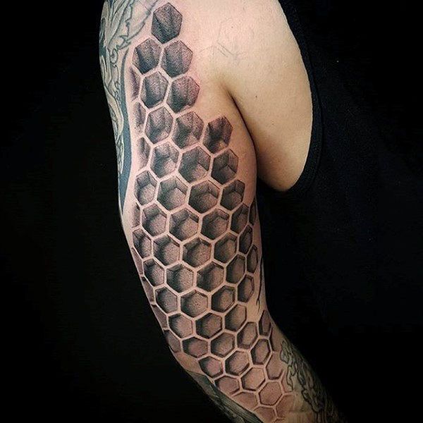 Tattoo Trends 80 Honeycomb Tattoo Designs For Men Hexagon Ink Ideas Tattooviral Com Your