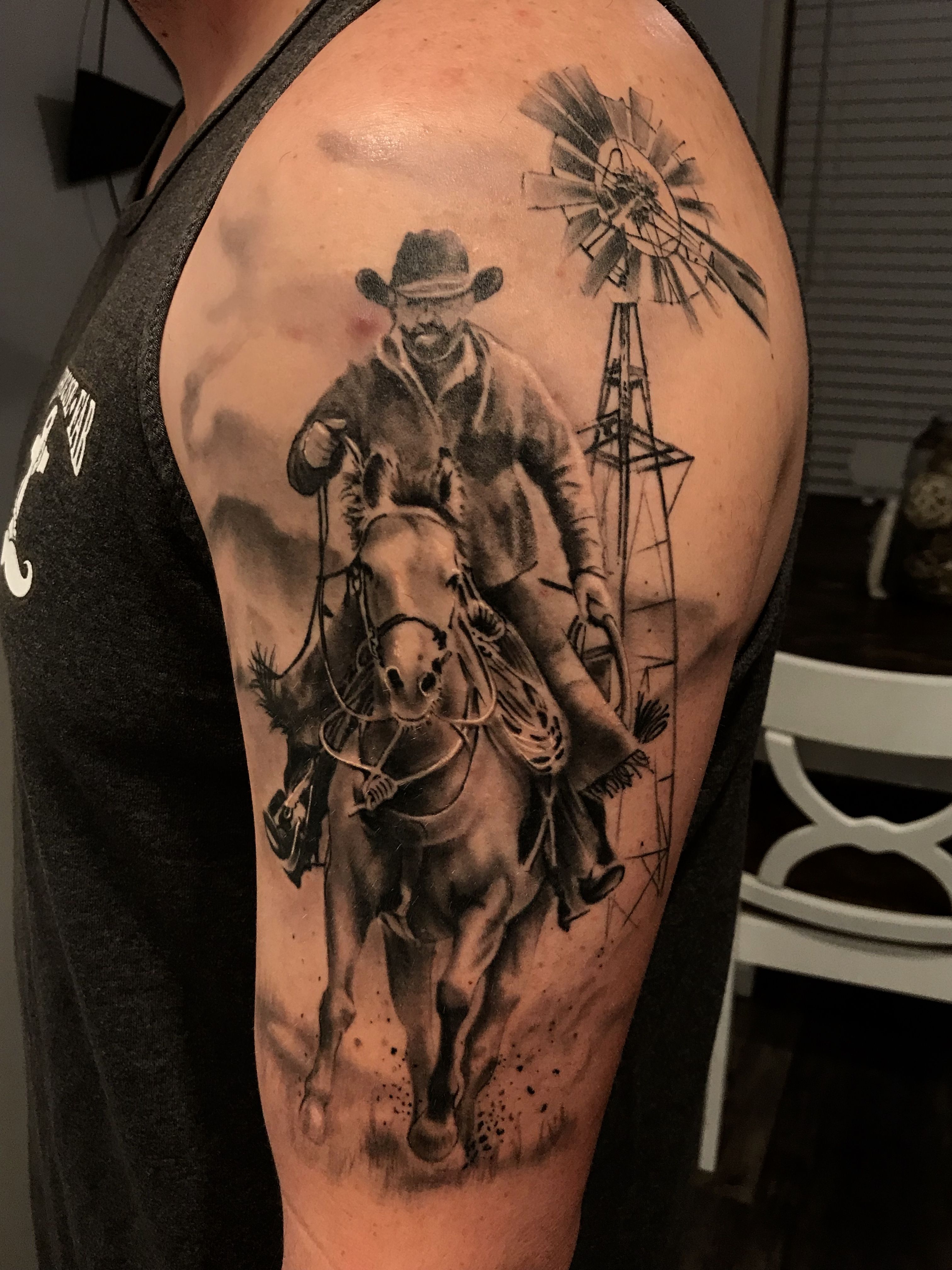 Tattoo Uploaded By Nick Space Cowboy Tattoo By Unick Ink