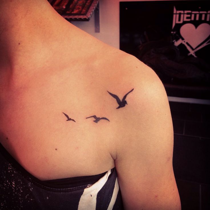 Tattoo With Birds Flying Away Mac Klausi