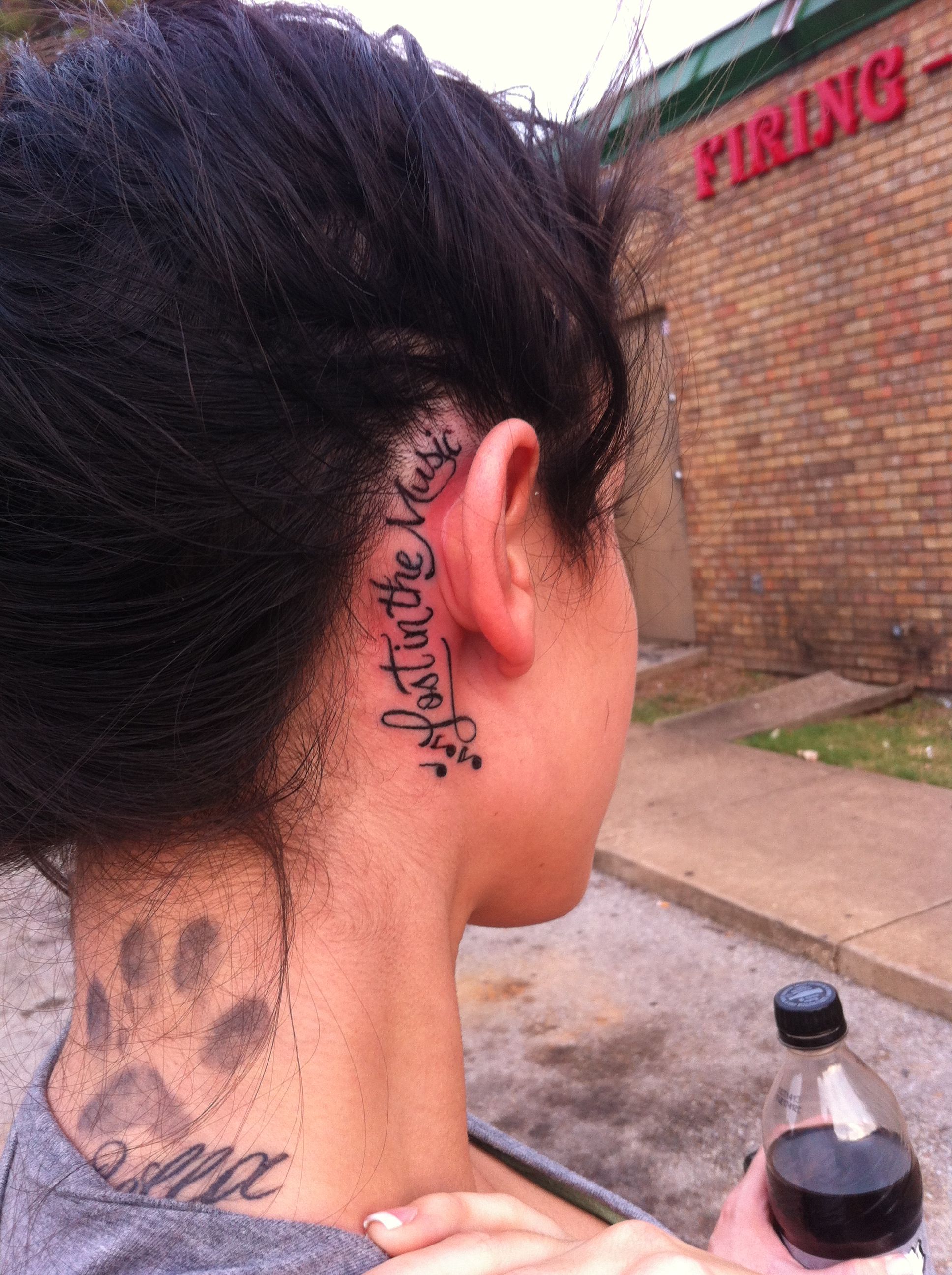 Tattoos Inner Ear Tattoo Music Notes Tattoo Girly Tattoos