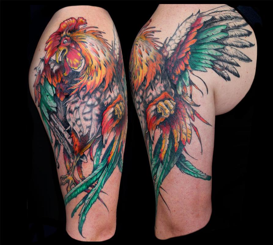 Discover the Art of Fighting Rooster Tattoos