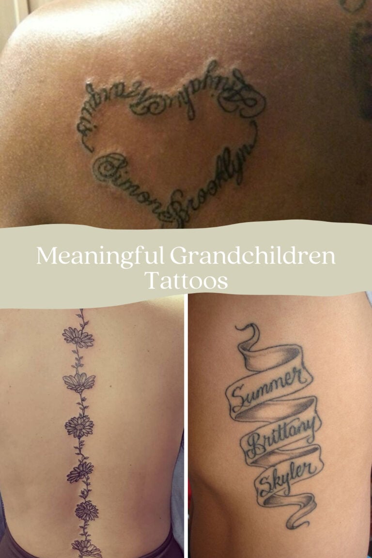 Tattoos of Grandkids Names: Celebrating Family Bonds