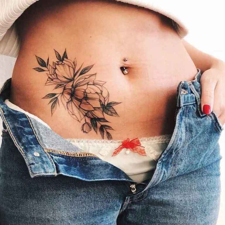 Tattoos On Stomach For Females