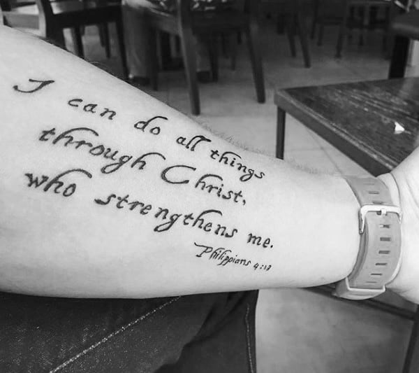 Tattoos and Faith: Philippians 4:13 Ink Inspiration