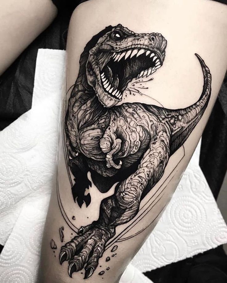 Tatuaje Tiranosaurio Rex Blessed Tatuaje