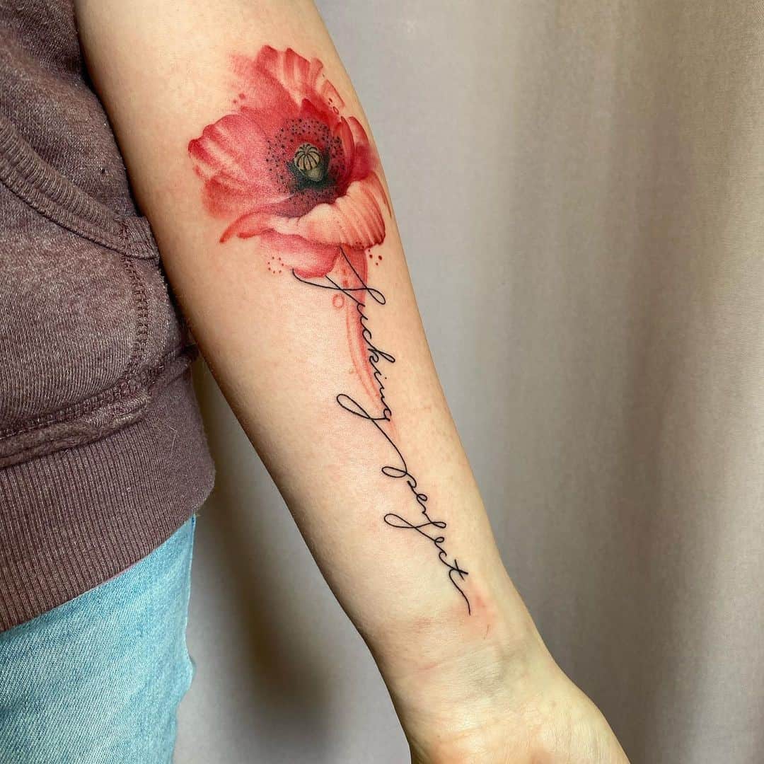 The 25 Best Poppy Flower Tattoos Ideas On Pinterest Small Simple