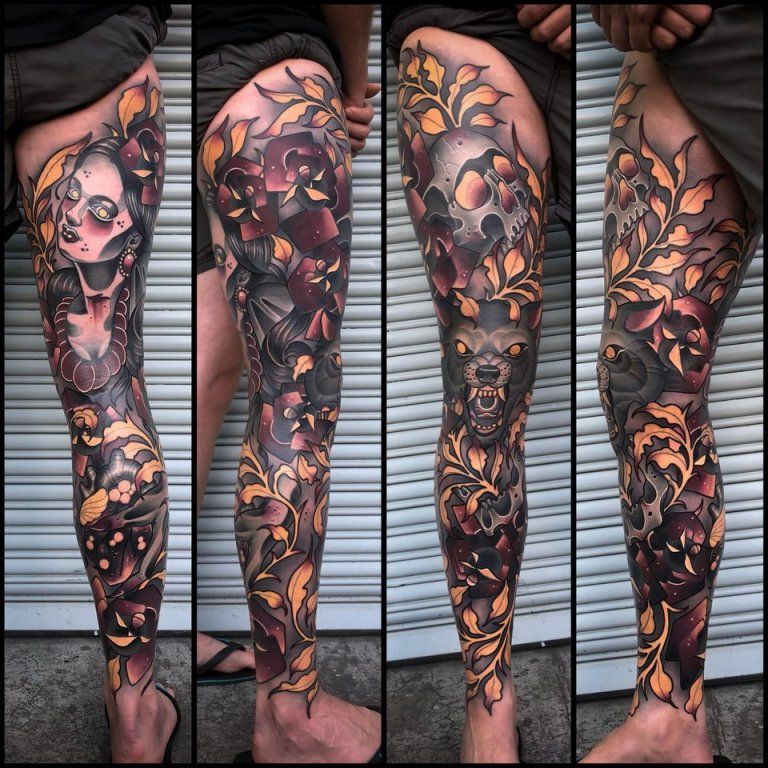 The Extremely Stunning Leg Tattoos 30 Snaps Slydor Your Daily Dose