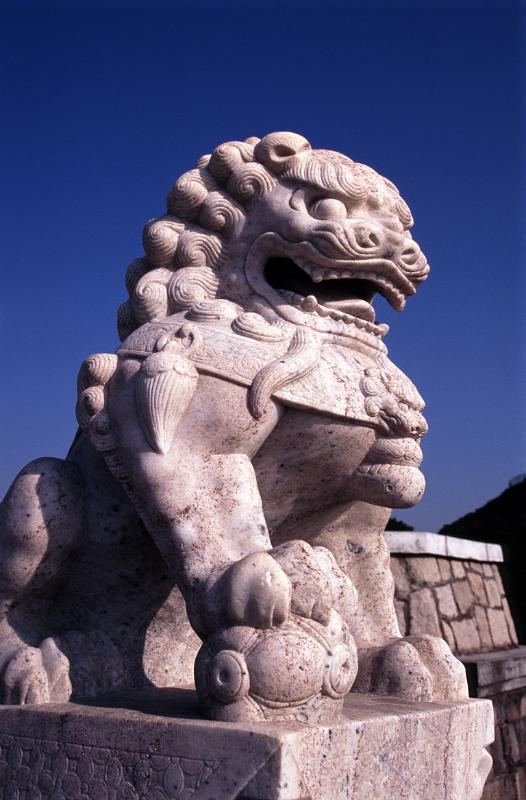 The Stone Lion In Chinese Tradition Culture And Architecture Stock