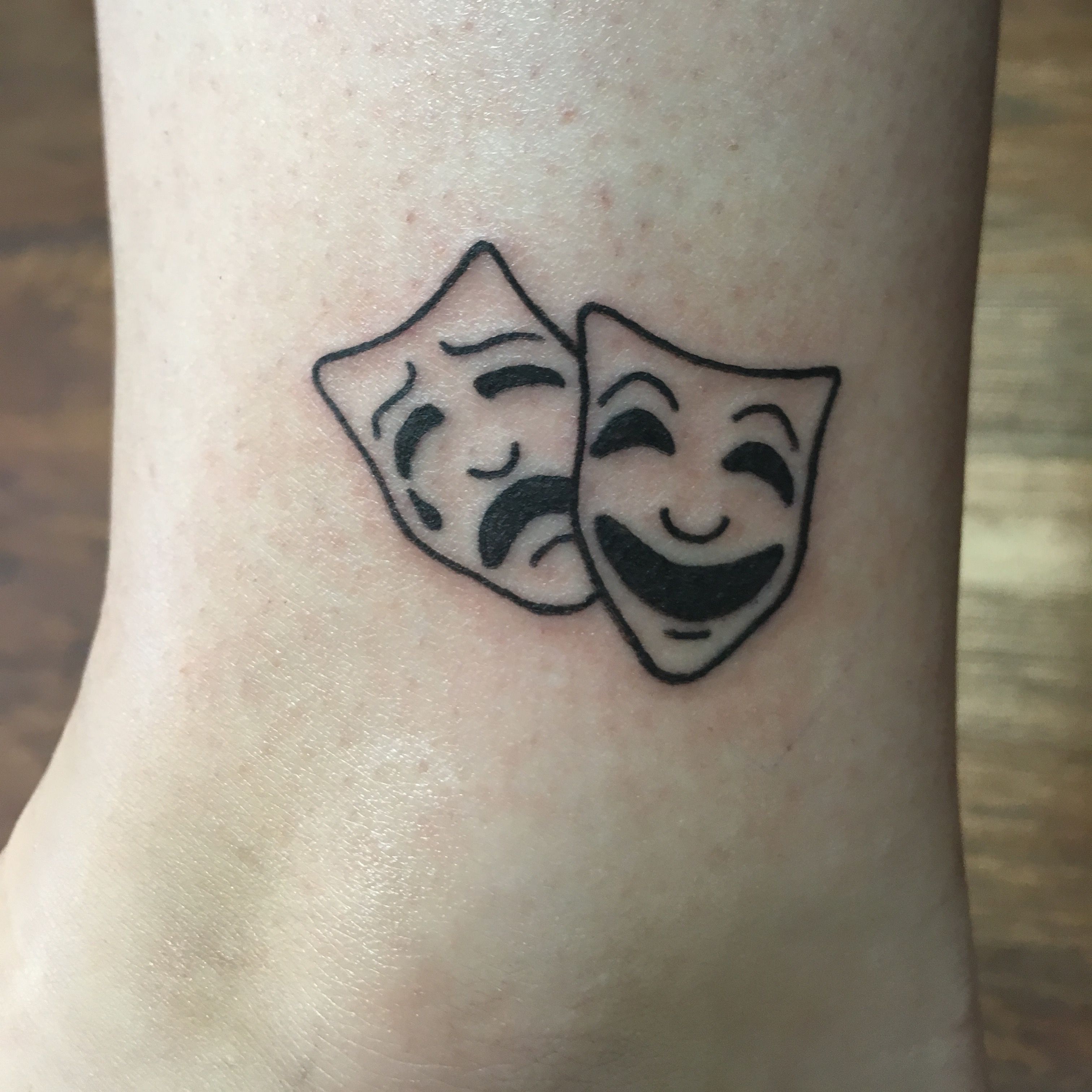 Theater Masks Tattoo Tattoos Simple Arm Tattoos Masks Tattoo