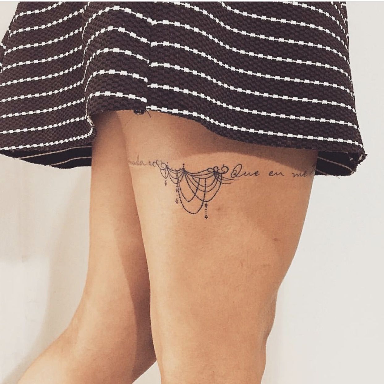 Thigh Band Tattoos For Girls