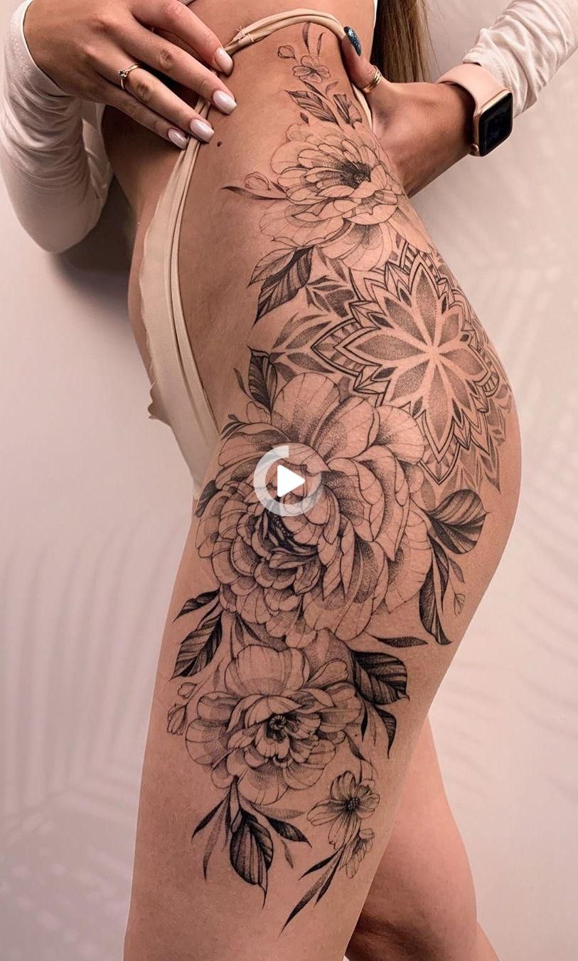 Thigh Tattoo Thightattoo Hip Tattoo Designs Leg Tattoos Women Hip