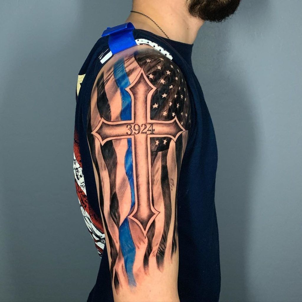 Thin Blue Line Tattoos