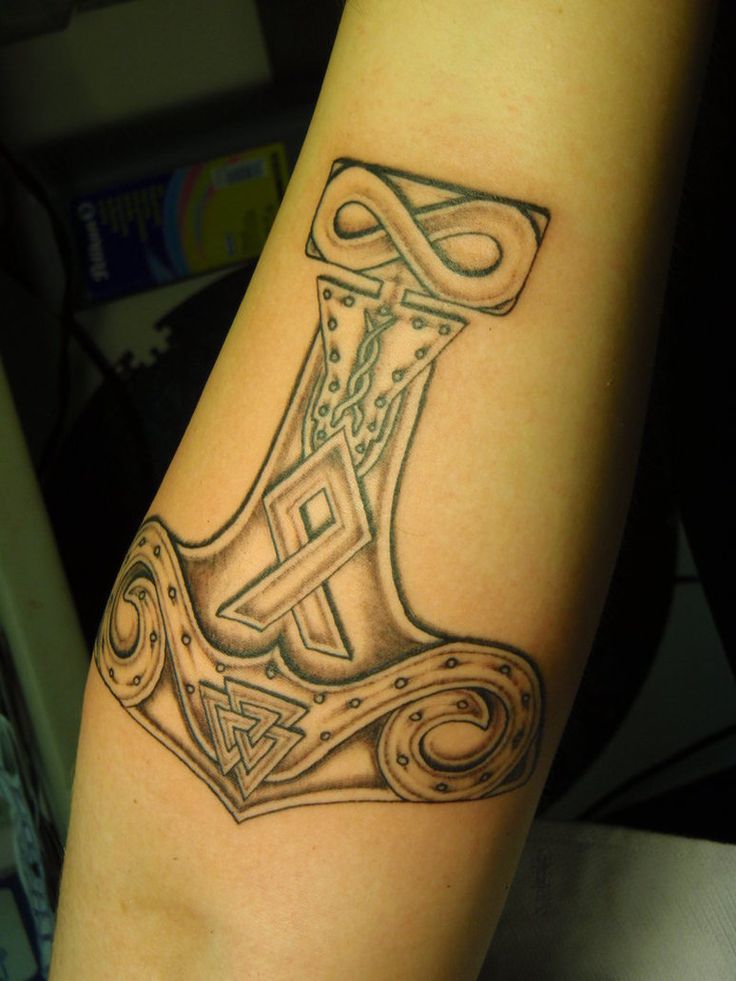 7 Thor Hammer Tattoo Designs That Symbolize Strength