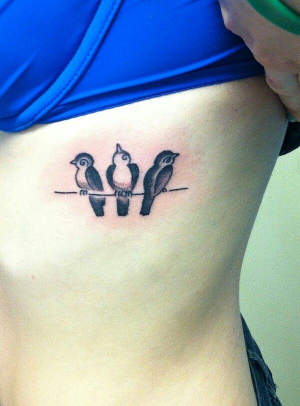 Three Little Birds Tattoos Black Bird Tattoo Love Tattoos