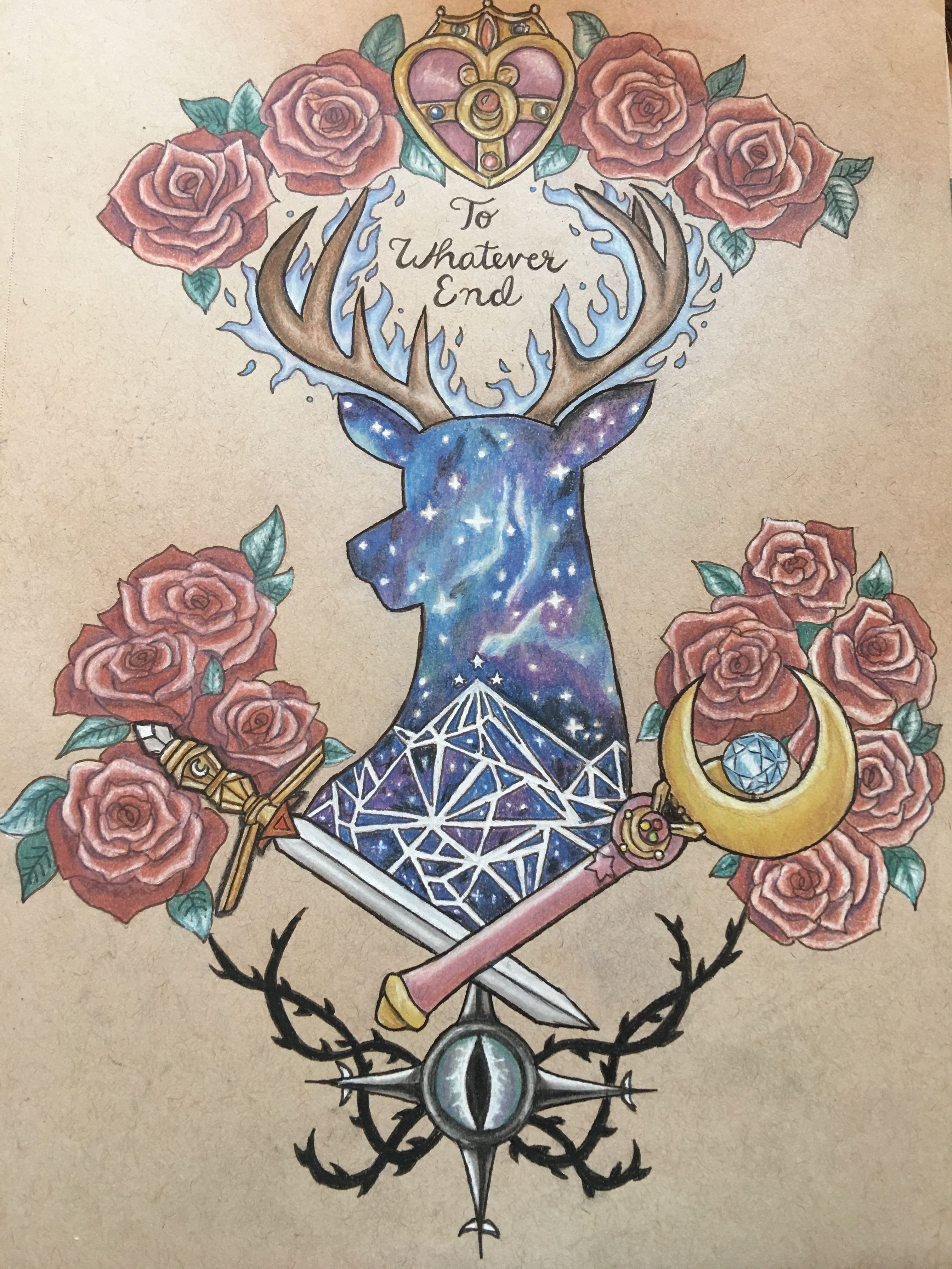 Throne Of Glass Inspired Digital Tattoo Aelin And Rowan Design Unique