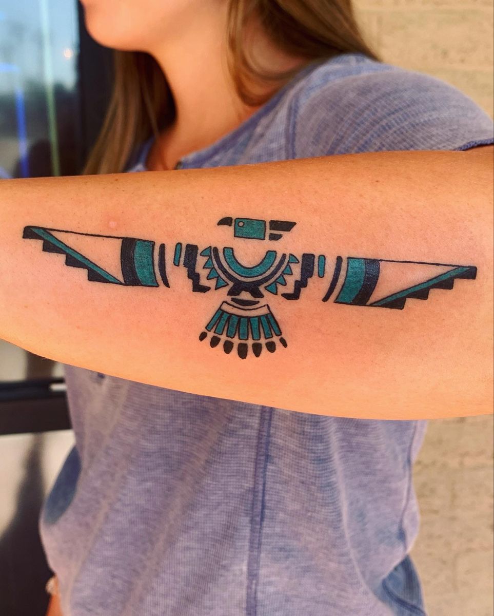 Thunderbird Tattoo In 2021 Thunderbird Tattoo Native Tattoos Tribal