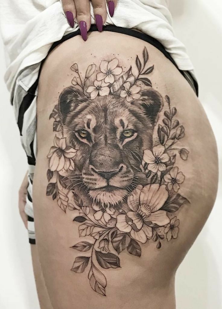 Tiger Tattoo Design Female Lion Tattoo