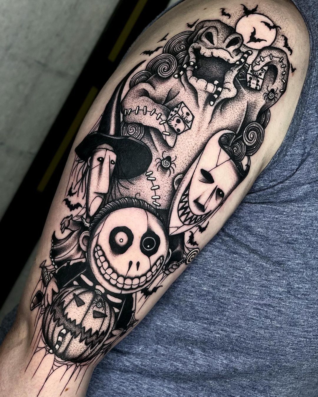 Tim Burton Tattoo Ideas Tim Burton Tattoo Creepy Tattoos Nightmare Before Christmas Tattoo