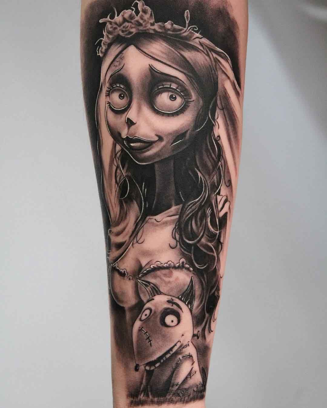 Tim Burton Tattoo Ideas Tim Burton Tattoo Creepy Tattoos Nightmare