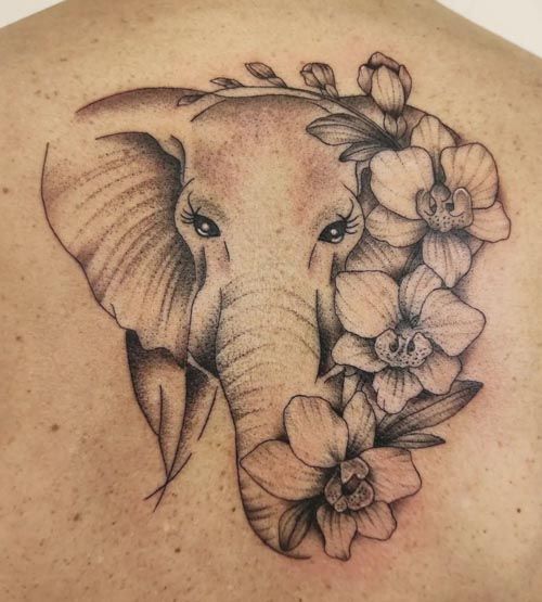 Top 30 Trendy Elephant Flower Tattoo Designs Artofit