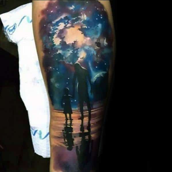 Top 43 Celestial Tattoos For Men 2021 Inspiration Guide