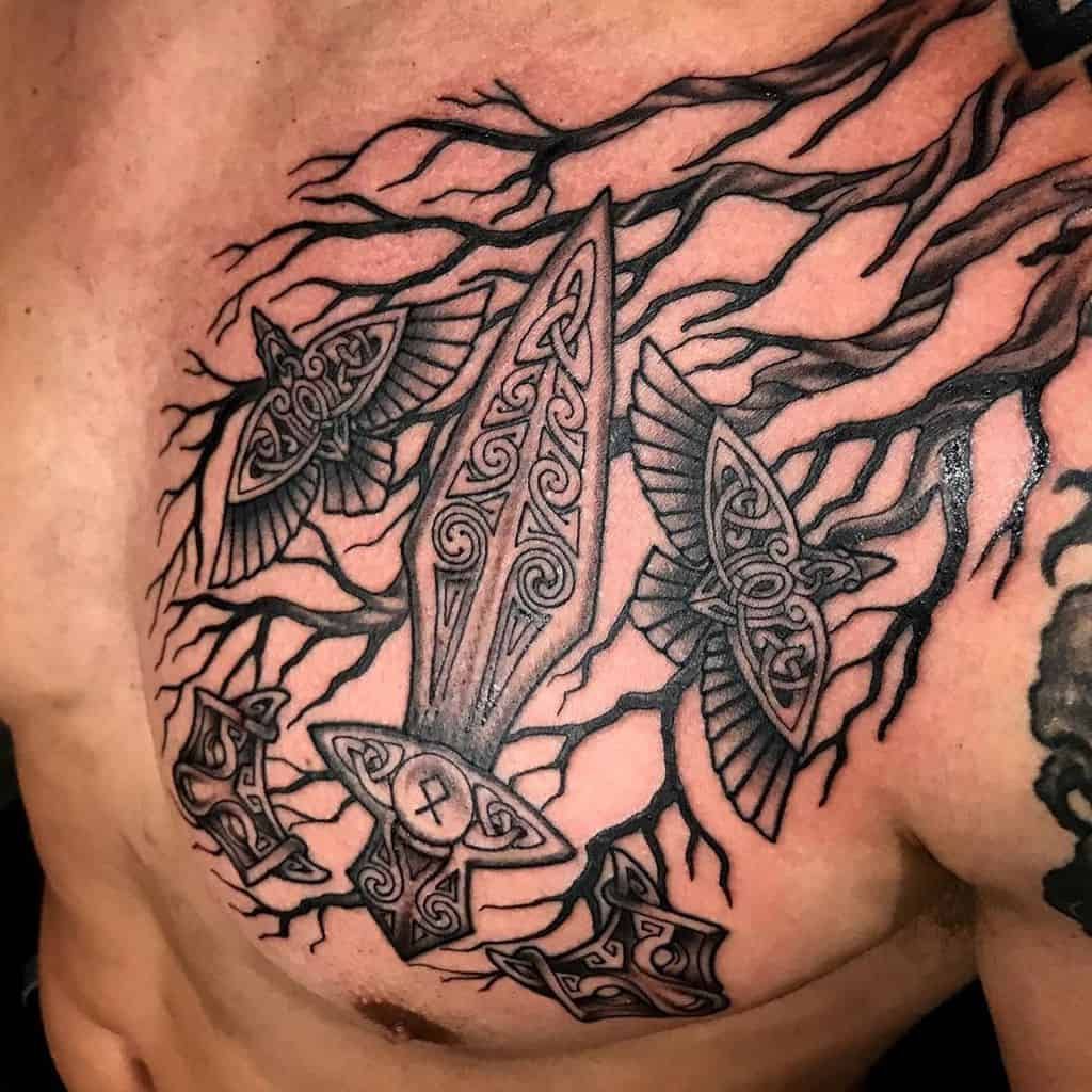 Top 50 Best Yggdrasil Tattoo Ideas 2022 Inspiration Guide Norse