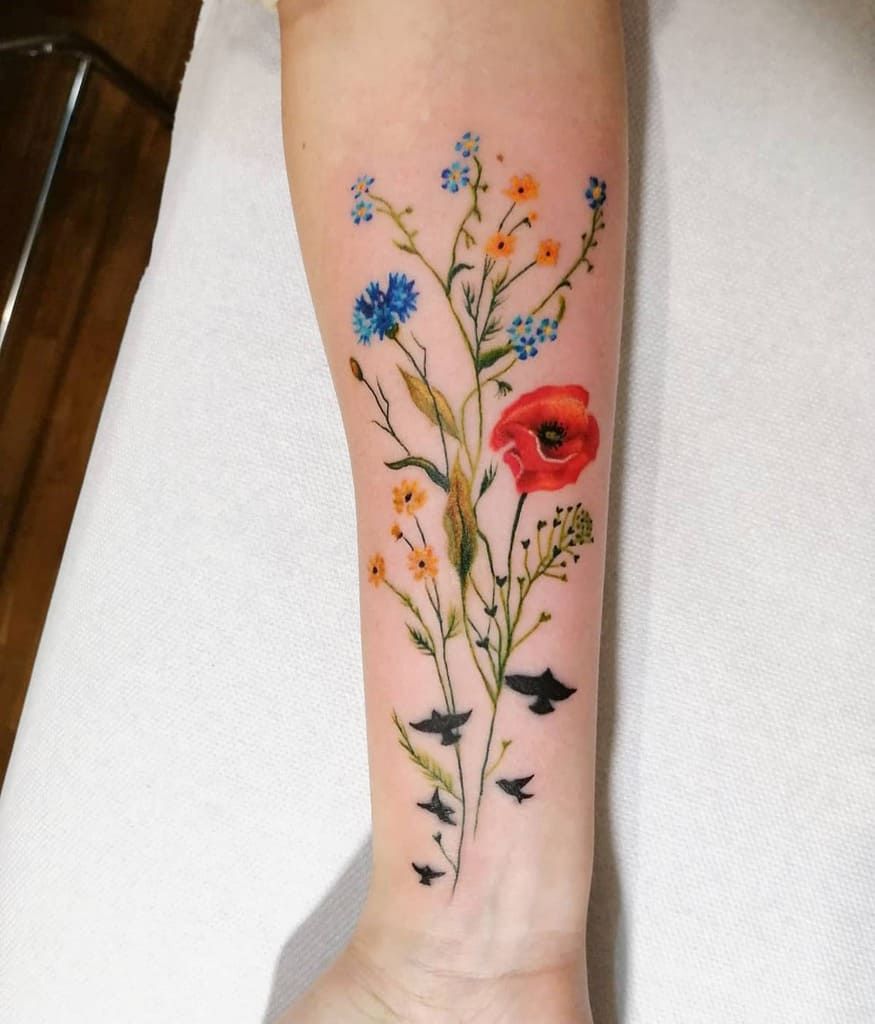 Top 51 Best Wildflower Tattoo Ideas 2021 Inspiration Guide