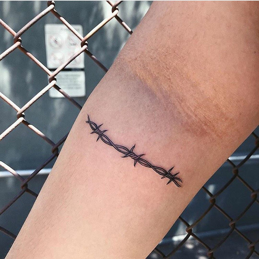 Top 61 Barbed Wire Tattoo Ideas 2020 Inspiration Guide Elbow Tattoos Body Tattoos Tattoos