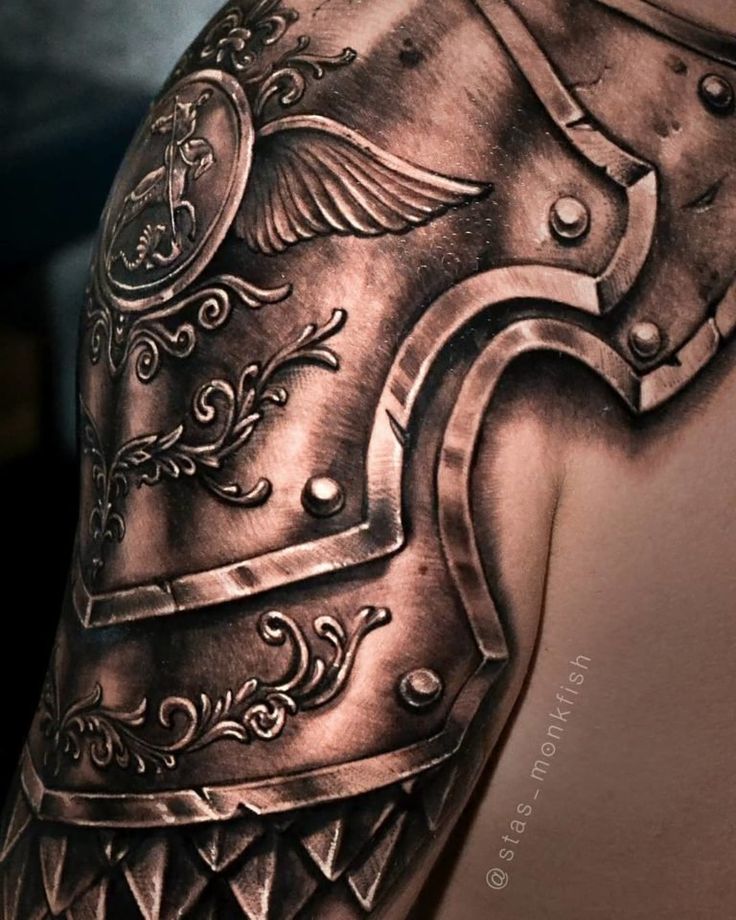 Top 68 Shoulder Armor Tattoo Stencil In Coedo Com Vn