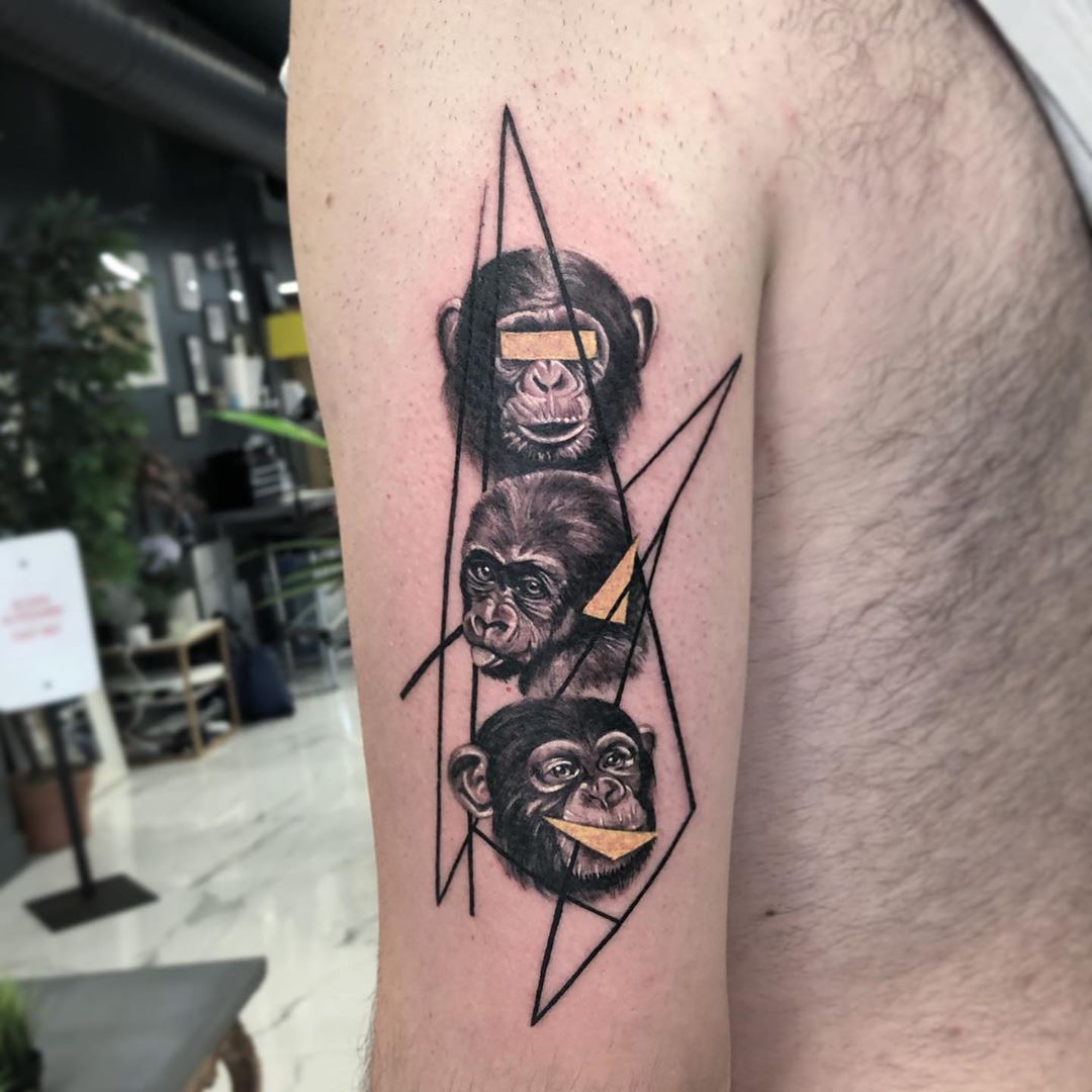 Top 69 3 Monkeys Tattoo In Eteachers