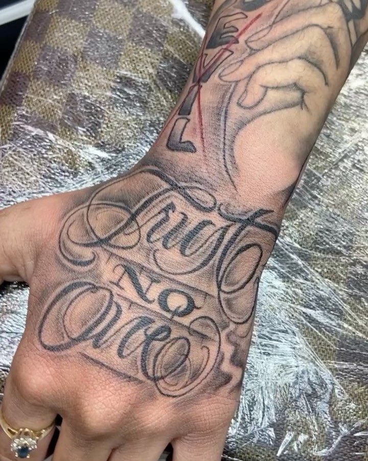 Top 72 Trust No One Hand Tattoo In Cdgdbentre