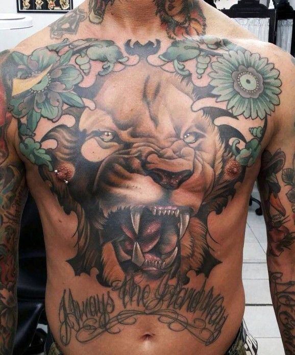 Top 73 Lion Chest Tattoo Ideas 2021 Inspiration Guide Tatuajes De