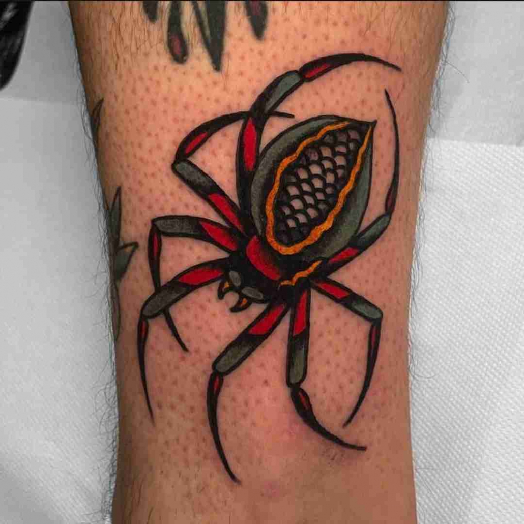 Top 76 American Traditional Spider Tattoo In Coedo Com Vn