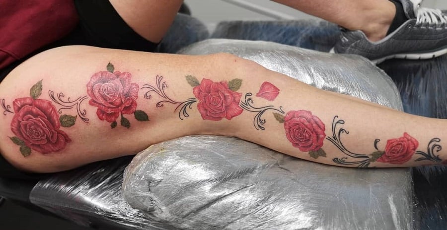 Top 81 Best Rose Vine Tattoo Ideas 2021 Inspiration Guide