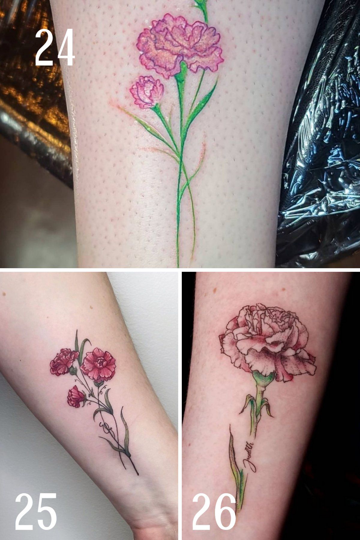 Top More Than 75 January Birth Flower Tattoo Ideas Best In Cdgdbentre