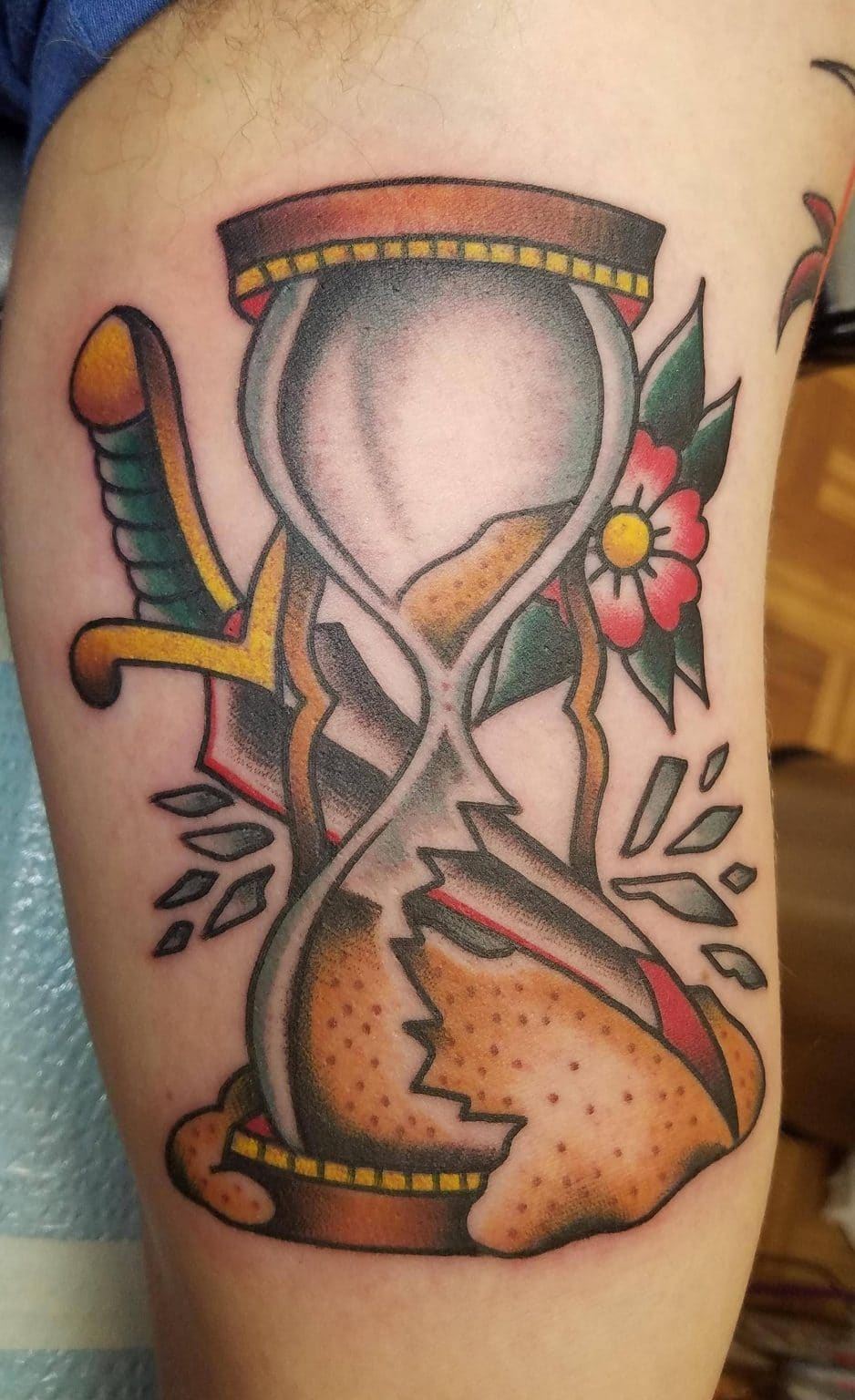 Traditional Hourglass Tattoo Designs