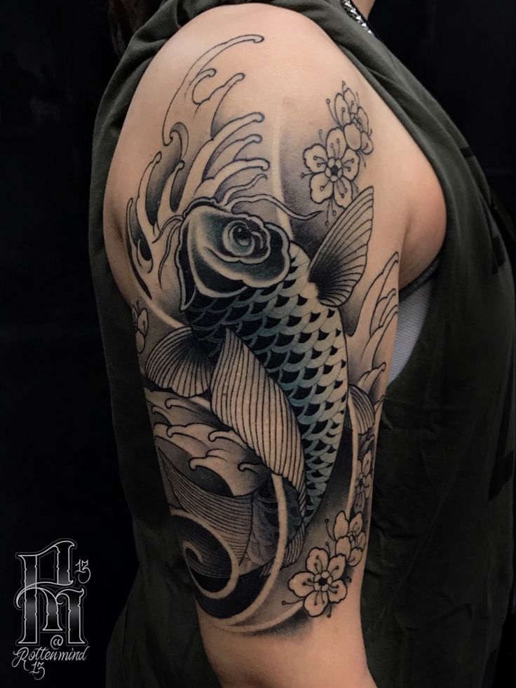 Traditional Japanese Koi Fish Tattoo Inofashionstyle Com