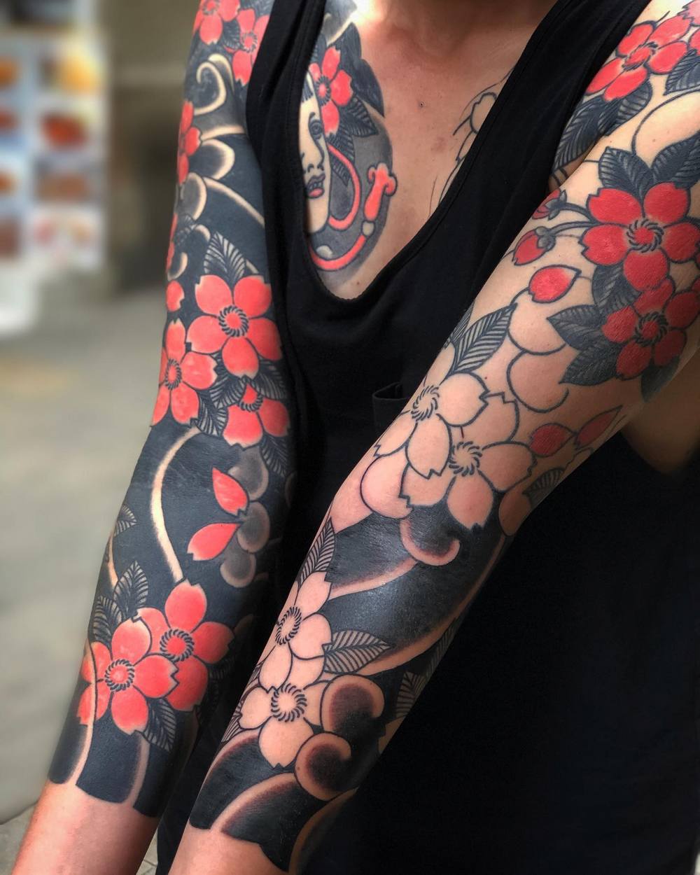 Traditional Japanese Tattoo Sleeve Japanese Flower Tattoo Japanese Sleeve Tattoos Japanese