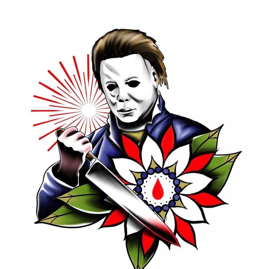 Traditional Michael Myers Tattoo