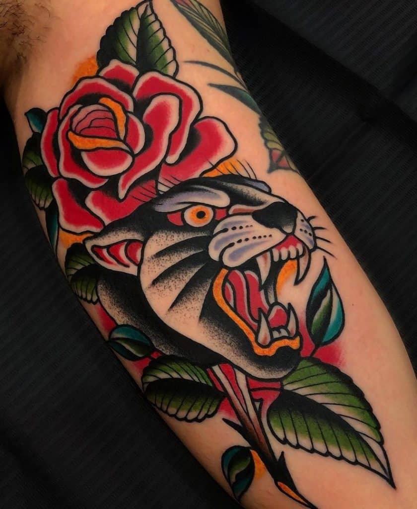 Traditional Panther Tattoos Meanings Tattoo Designs More