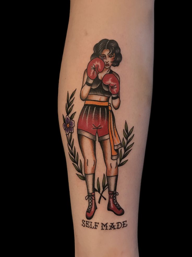 Traditions Boxer Woman Tattoo By Nate Fierro Natefierro Ig Kat Von D