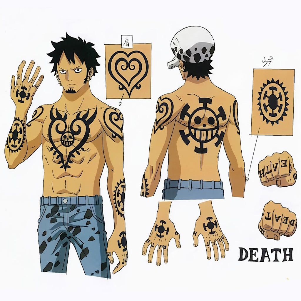 Trafalgar Law Tattoo Hand Placement