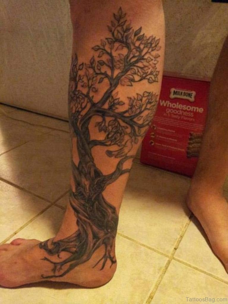 Tree On Leg Tattoo: Meaningful Designs and Ideas