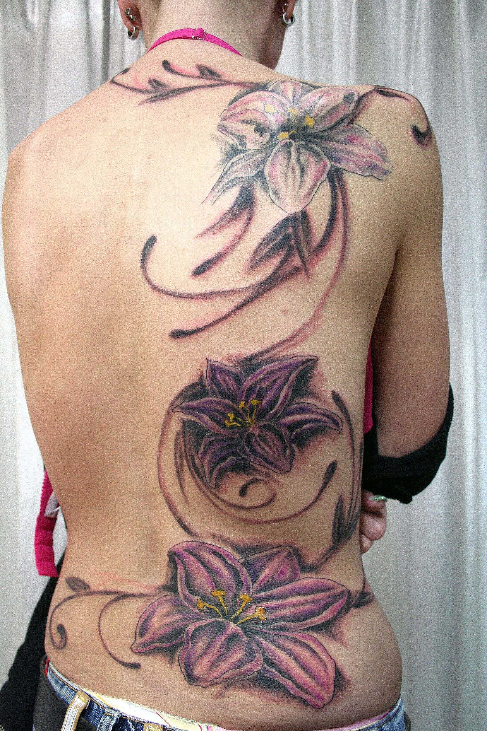 Tribal Flower Tattoos Designs